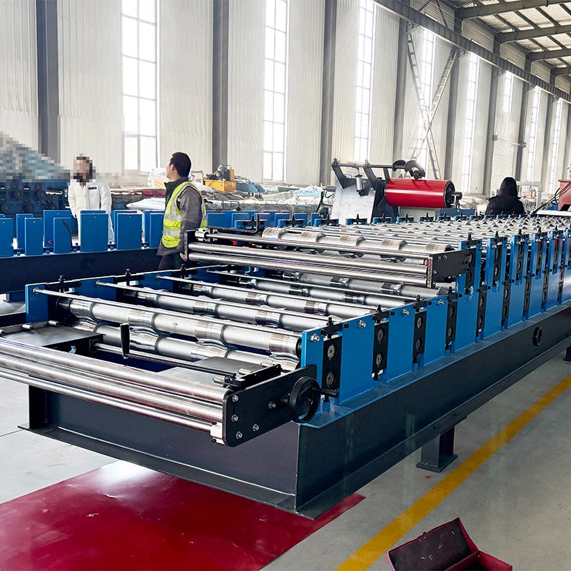 Peru Popular Custom Design TR4 Trapezoidal & TR5 Trapezoidal Roofing Sheet Double Layer Machine