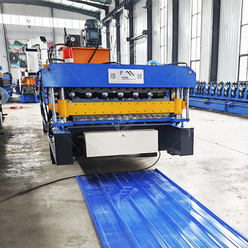 Uruguay Popular Full Automatic 988 Corrugated & 1050 Trapezoidal Double Layer Roofing Sheet Roll Forming Machine
