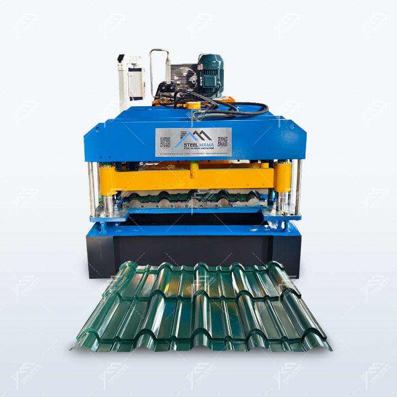 Zimbabwe Popular Full Automatic 800 Q Glazed Tile Roof Sheet Roll Forming Machine