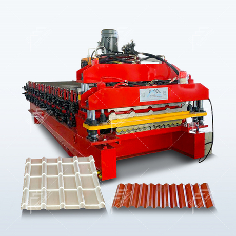 Chile Popular High Standard 1040 Tile & 836 Corrugated Sheet Double Layer Roll Forming Machine