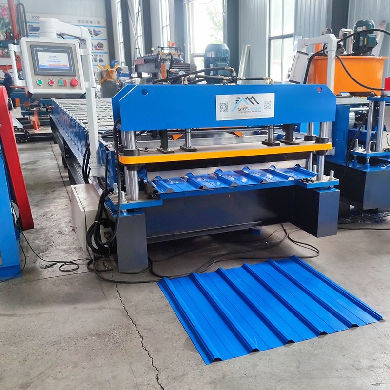 Ghana Popular High Efficiency 1025 Trapezoidal Roofing Sheet Roll Forming Machine