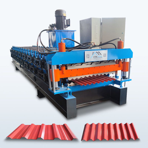 South Africa Popular Full Automatic 704 Trapezoidal & 620 Corrugated Roofing Sheet Double Layer Machine