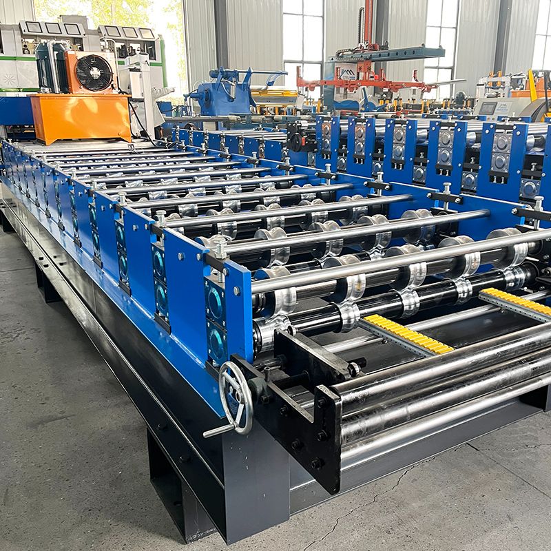 Zimbabwe Popular High Standard Full Automatic 800 Glazed Q Tile Roof Sheet Roll Forming Machine