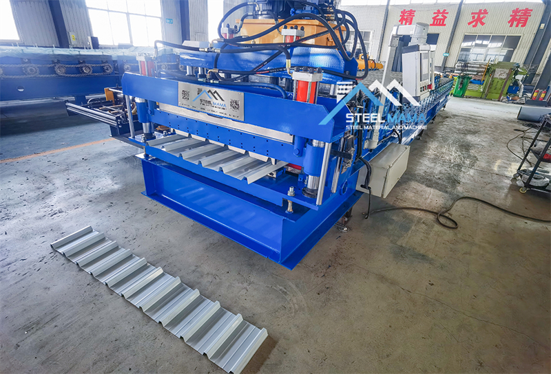 900 Trapezoidal 1075 Corrugated Roof Tile Double Sheet Machine