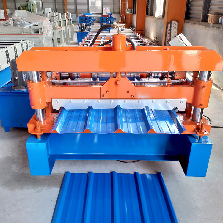 Automatic Cold Galvanizing Iron Trapezoidal TR5 Metal Color Steel Roofing Sheet Roll Forming Machine