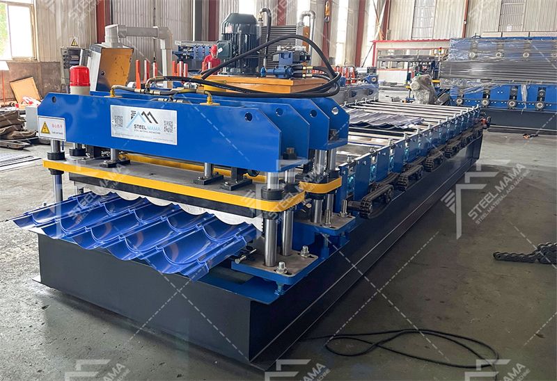 glazed zee tile roof forming machine