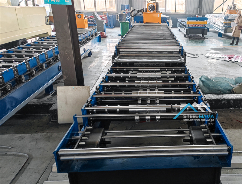 steel glazed tile forming machine