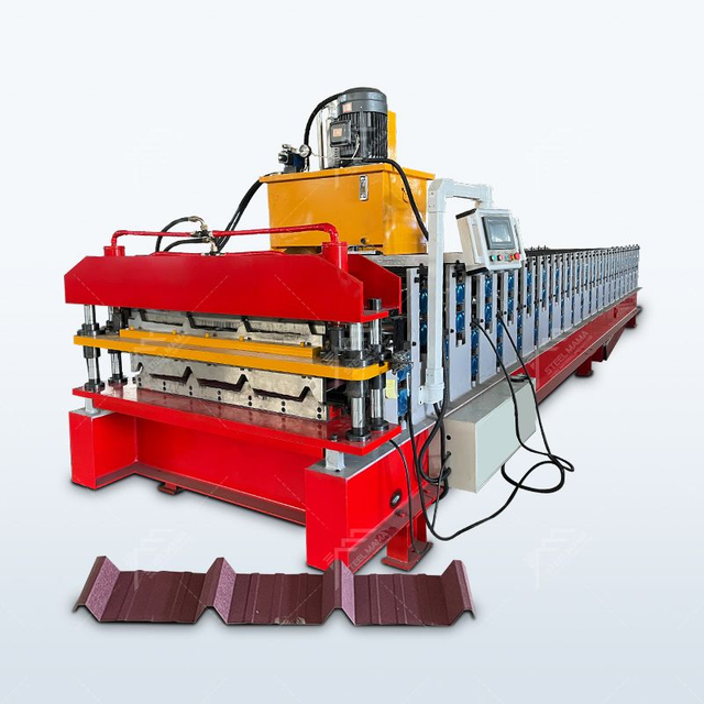 Peru Popular Full Automatic TR4 Trapezoidal Metal Roof Sheet Double Layer Roll Forming Machine