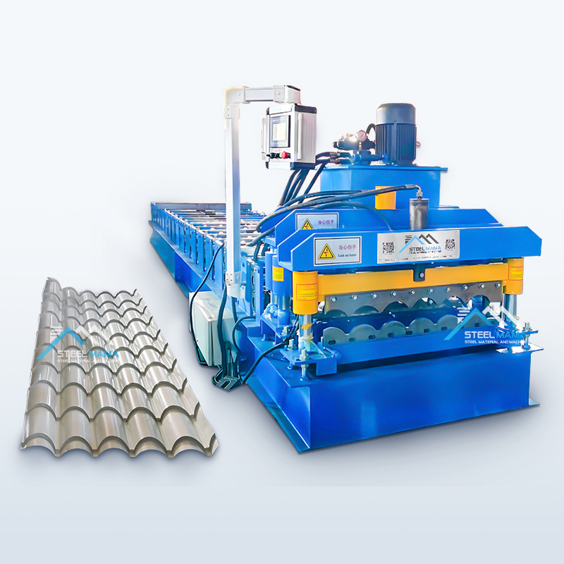 Hot Sale Manufacturer PPGL PPGI Iron Metal Steel 800 Roman Tile Roofing Sheet Roof Panel Cold Roll Forming Machine