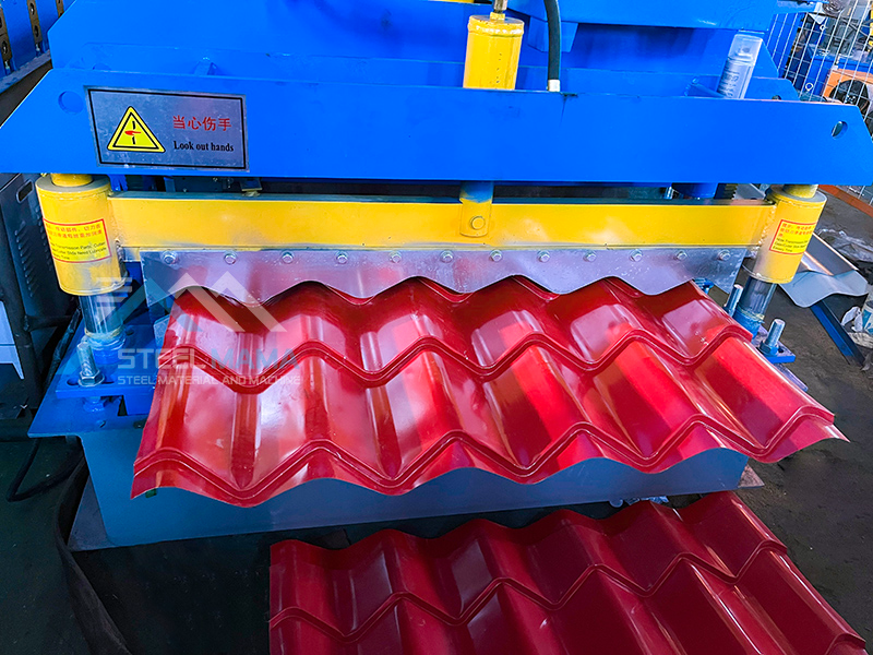 color metal roofing tile machine