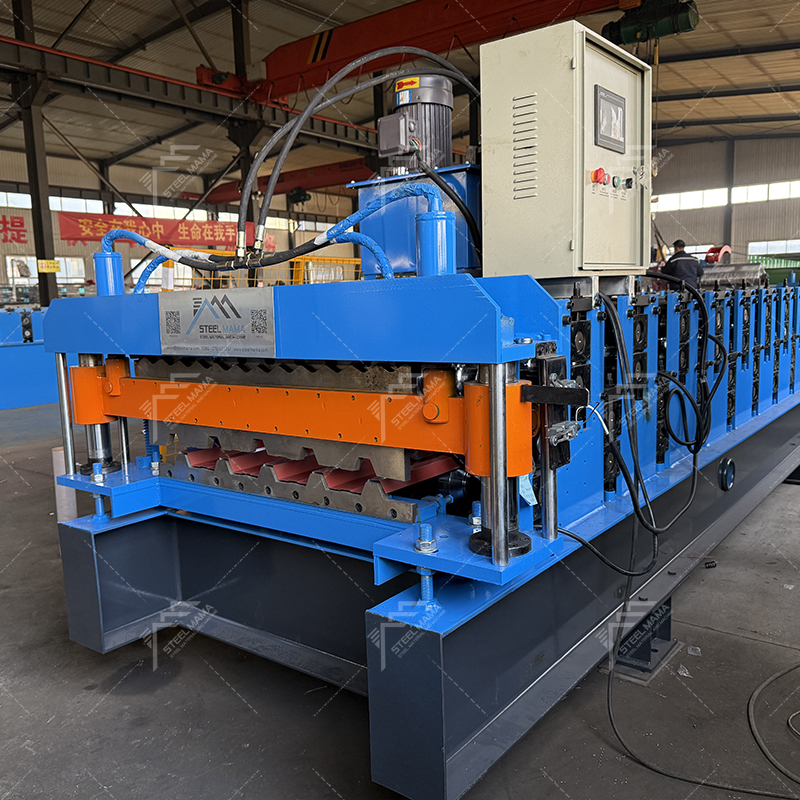 Zimbabwe Popular Metal Full Automatic 686 Trapezoidal & 762 Corrugated Roofing Sheet Double Layer Machine