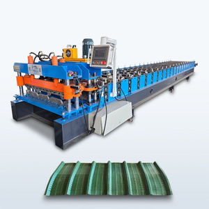 Chile Popular Long Lifespan PV4 Trapezoidal Roofing Sheet Roll Forming Machine with Crimping 