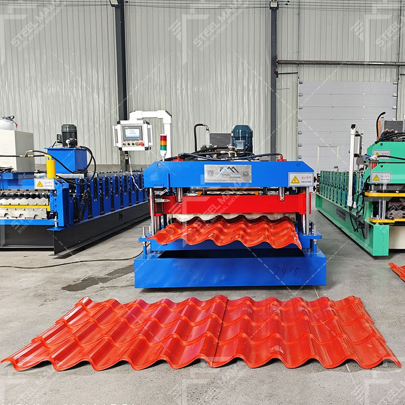 glazed zee tile roof sheet machine