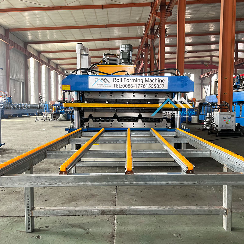 Peru Popular High Speed TR4 IBR And TR5 Trapezoidal Color Steel Double Layer Roof Roll Forming Machine