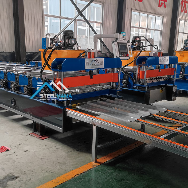 Kenya Popular Full Automatic Roofing Panel 840mm Type IBR Trapezoid Sheet Cold Roll Forming Machine