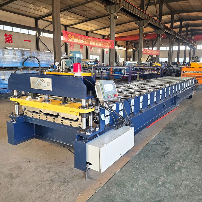 High Efficiency Custom Design 1045 Trapezoidal Roofing Sheet Roll Forming Machine for Indonesia