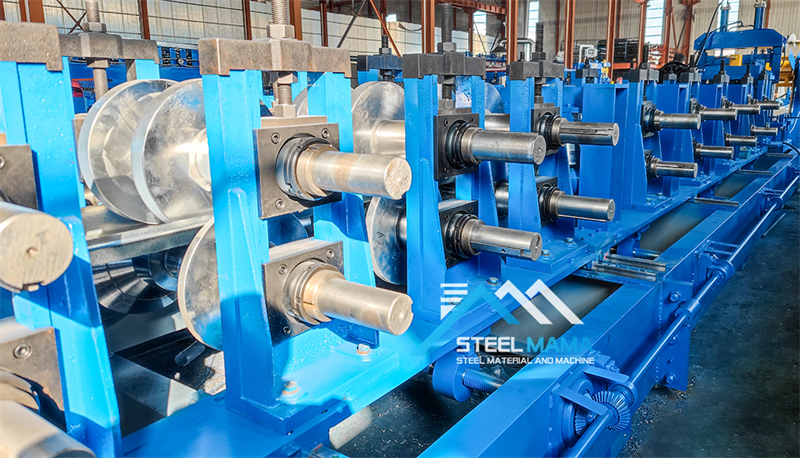 colored steel c purlin forming machine