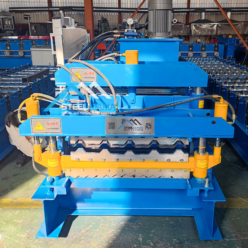 2023 Bolivia Popular 760 IBR Trapezoidal 803 Corrugated Double Layer Roof Sheet Tile Roll Forming Machine