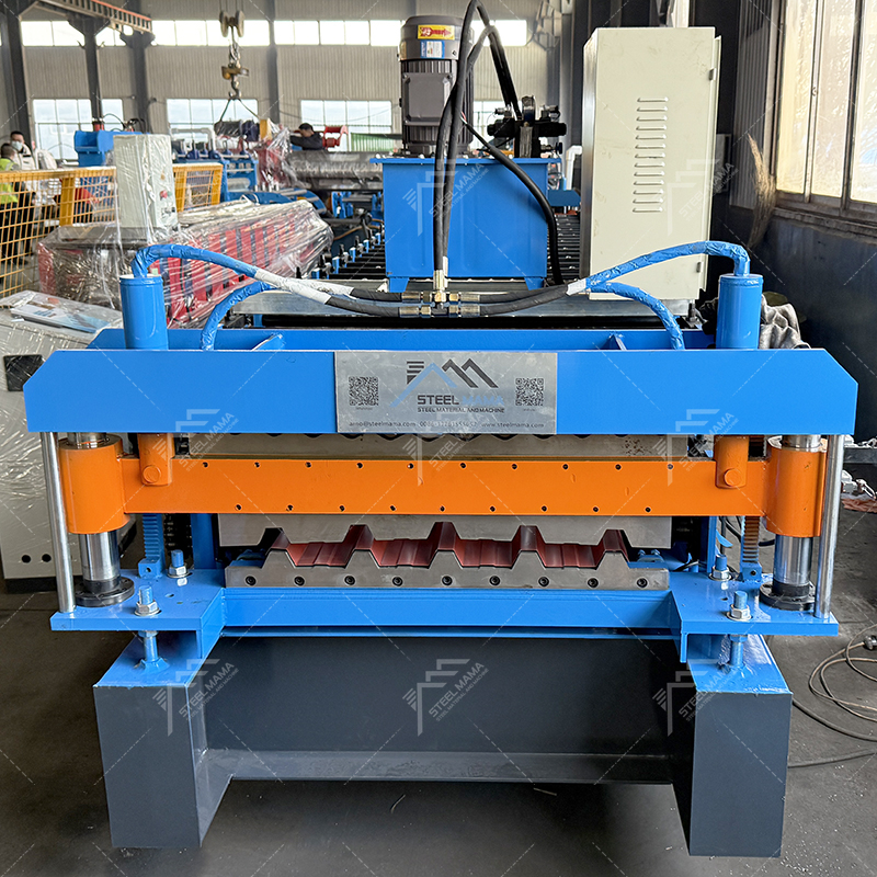 Zimbabwe Popular Metal Full Automatic 686 Trapezoidal & 762 Corrugated Roofing Sheet Double Layer Machine