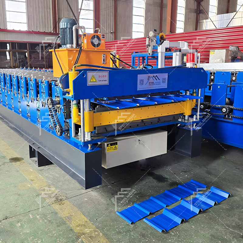 Serbia Popular Full Automatic 1100 Trapezoidal And 976 Trapezoidal Double Layer Sheet Forming Machine