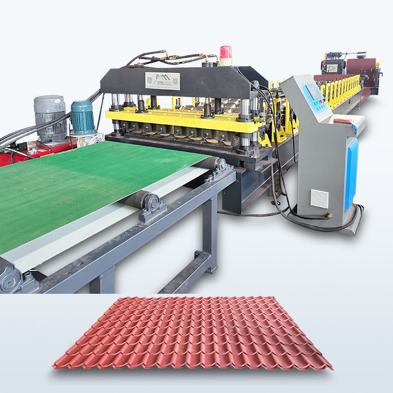 Russian Popular Full Automatic 1100 Glazed Tile with Gear Box Driveroof Sheet Machine