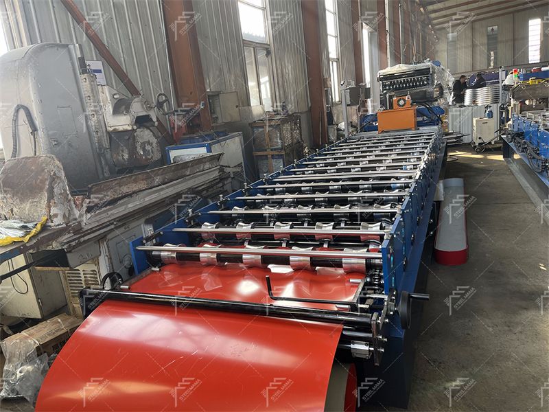 high speed trapezoidal sheet roll forming machine