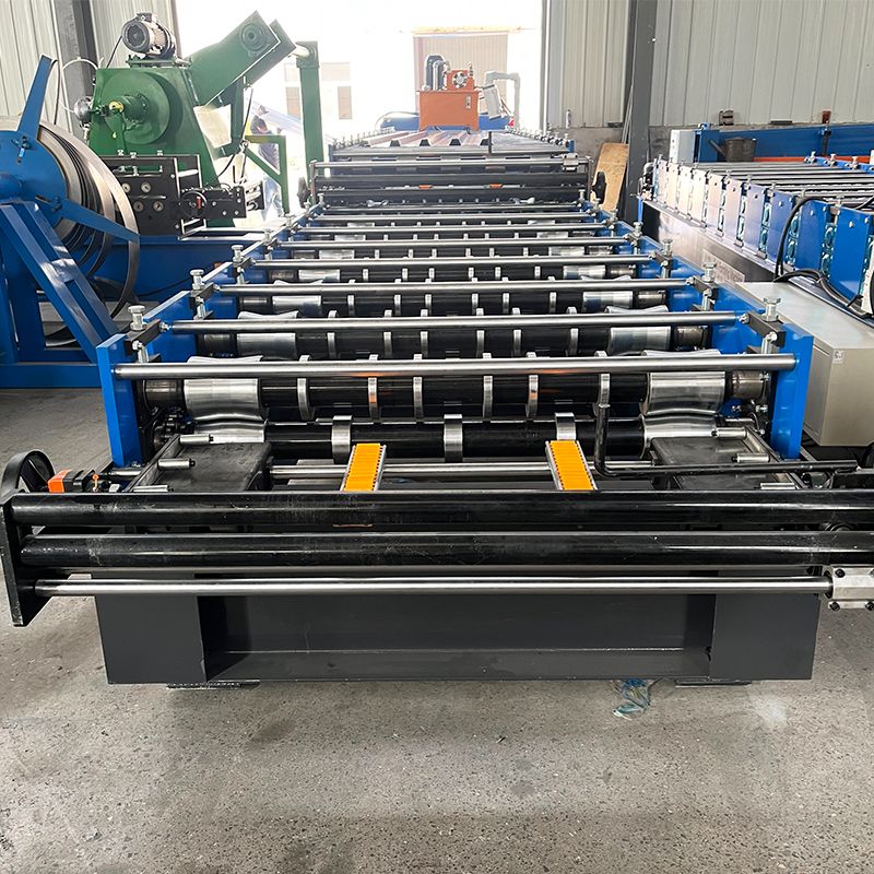 Zimbabwe Popular High Productivity 690 Trapezoidal & 840 Trapezoidal Roofing Sheet Double Layer Machine