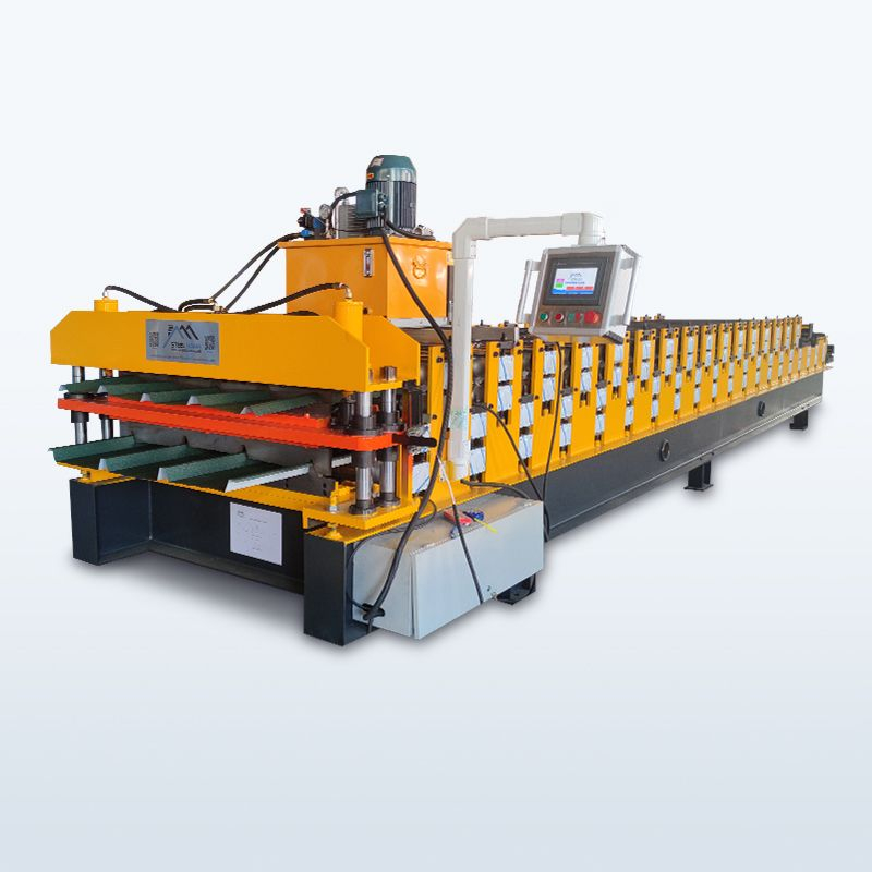 Peru Popular High Performance Full Automatic TR4 Trapezoidal & TR5 Trapezoidal Roofing Sheet Double Layer Machine