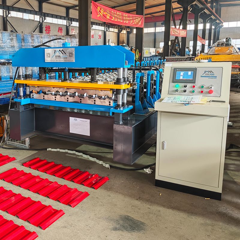 Romania Popular High Output Premium H18 Trapezoidal Roofing Sheet Roll Forming Machine