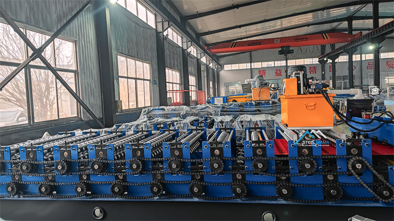 double layer roof tile forming machine