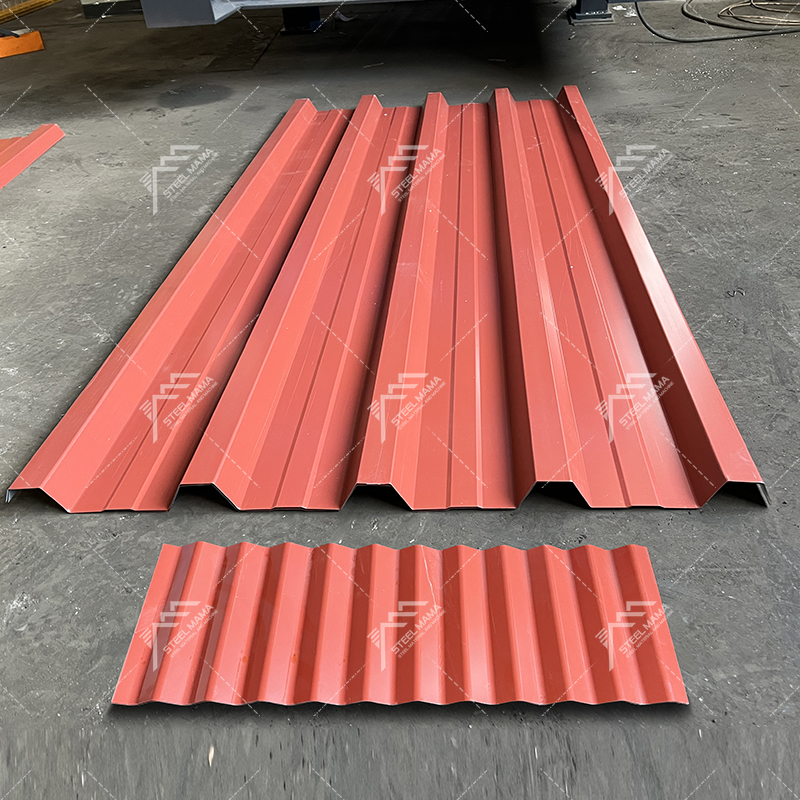 Zimbabwe Popular Metal Full Automatic 686 Trapezoidal & 762 Corrugated Roofing Sheet Double Layer Machine