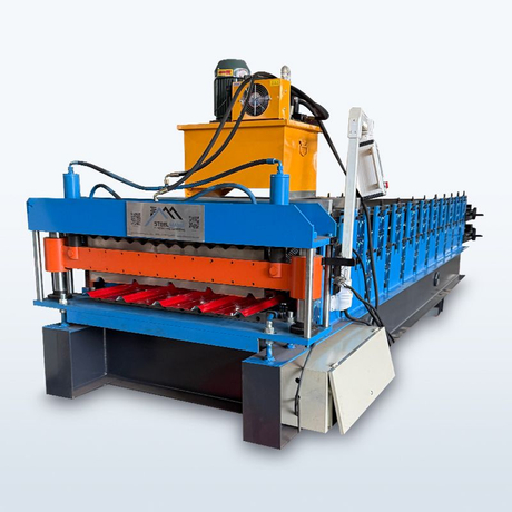 Bolivia Popular High Performance 840 Trapezoidal & 836 Corrugated Roofing Sheet Double Layer Machine