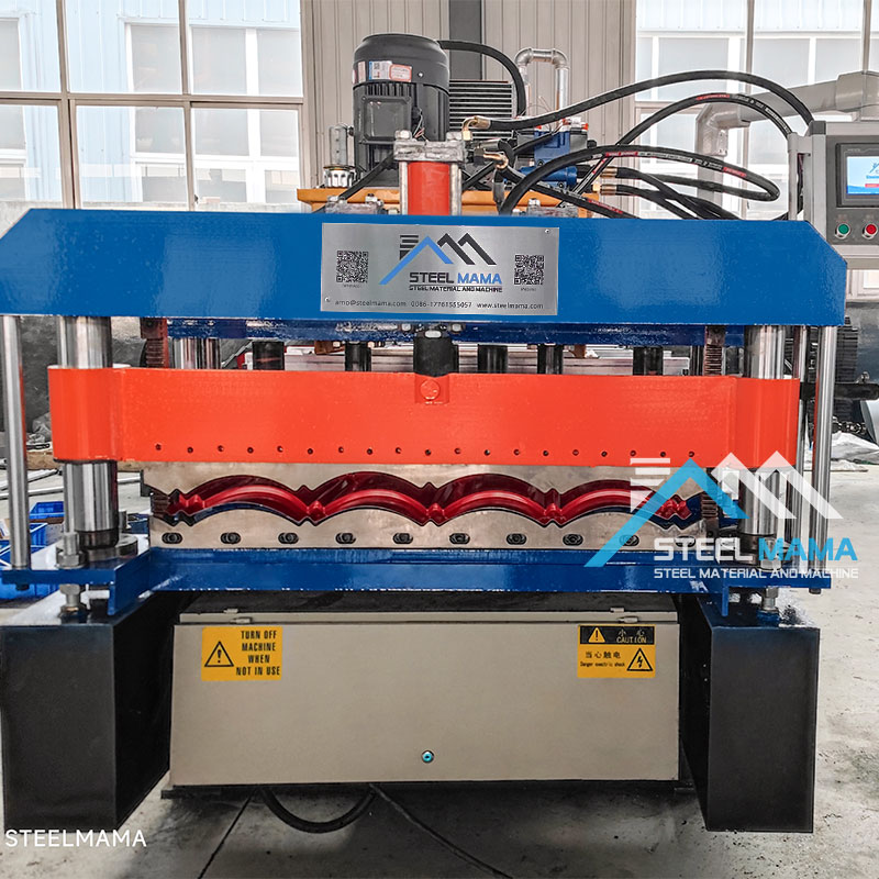 Factory Supply 868 Glazed Roman Tile Steel Roof Panel Cold Roll Forming Machine With Servo Motor