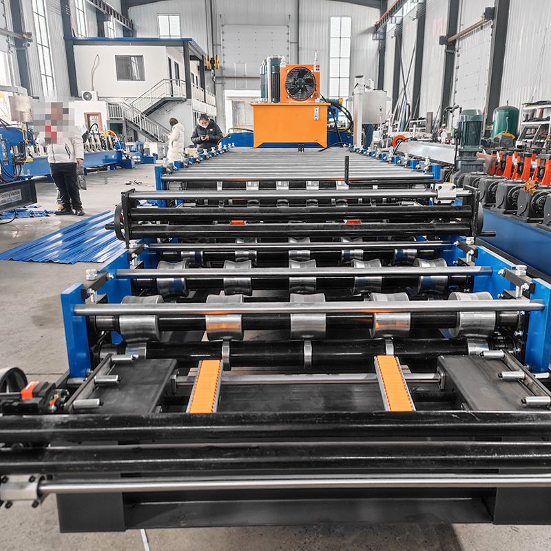 Turkmenistan Popular Custom Design 840 Trapezoidal & 900 Trapezoidal Roofing Sheet Double Layer Machine