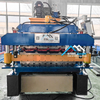 Hot Sell 836 Corrugated And 840 Trapezoidal Double Layer Glazed Sheet Tile Roll Forming Machine For Building Material