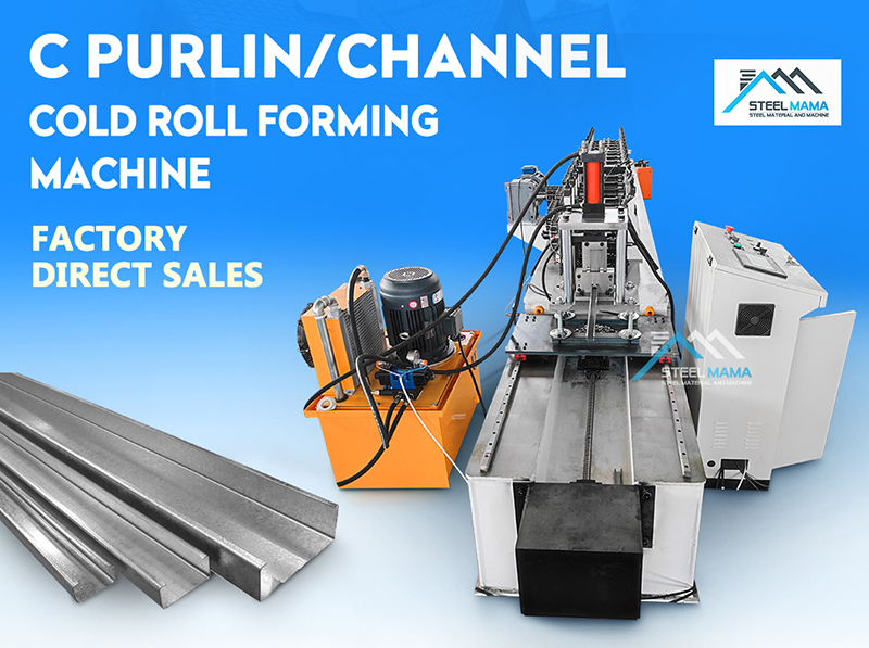 c z steel purlin roll forming machine