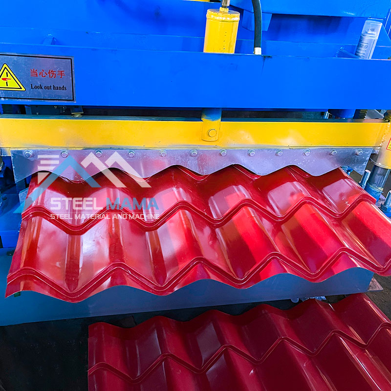 Roof Manufacturer Glazed Tile Metal Steel Sheet Cold Roll Forming Machine Price Corrugated Wave Profile Roofing Tile Making Machine