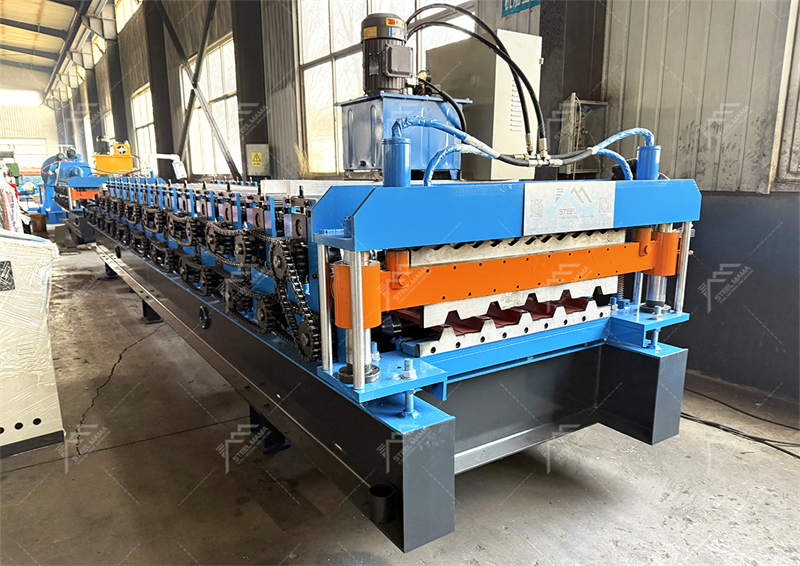 trapezoidal roof sheet roll forming machine