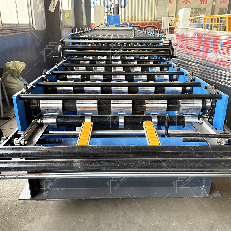 Zimbabwe Popular Metal Full Automatic 686 Trapezoidal & 762 Corrugated Roofing Sheet Double Layer Machine