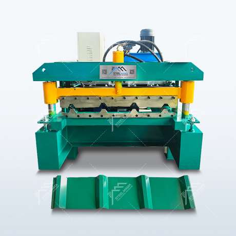 Gabonese Popular High Stability Full Automatic 800 IBR Trapezoidal Roof Sheet Roll Forming Machine