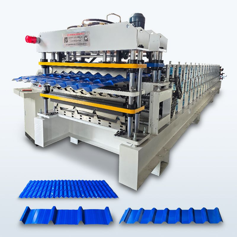 Guatemala Popular High Performance 1000 Tile & R101 IBR & TR4 IBR Three Layer Roofing Sheet Machine
