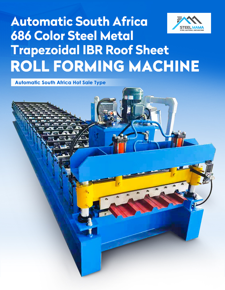 South Africa 686 2021 Hot sale zinc roofing sheet ibr roof making machine