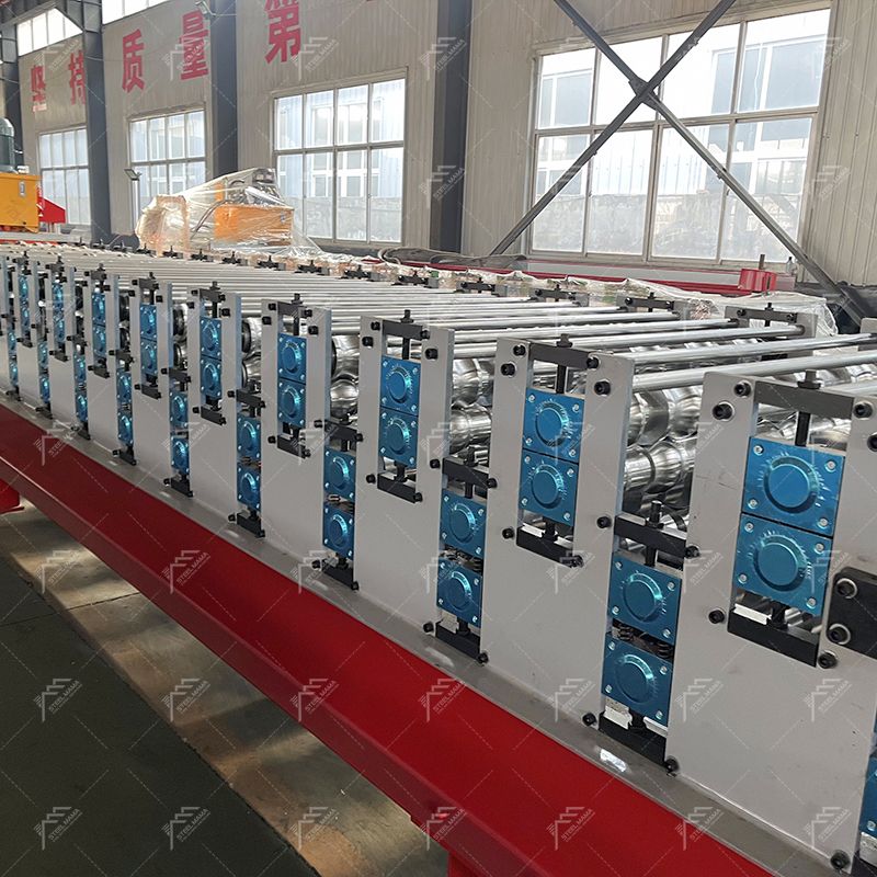 Europe Popular High Performance Trapezoidal And Tile Double Deck Roofing Panel Building Making Roll Forming Machine