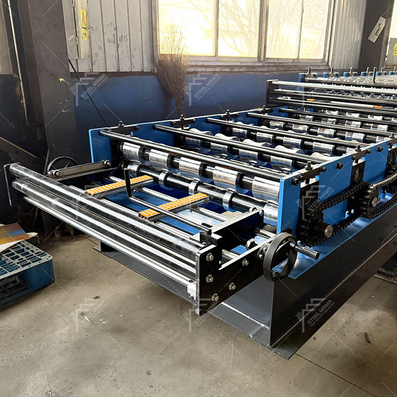 Zimbabwe Popular Metal Full Automatic 686 Trapezoidal & 762 Corrugated Roofing Sheet Double Layer Machine