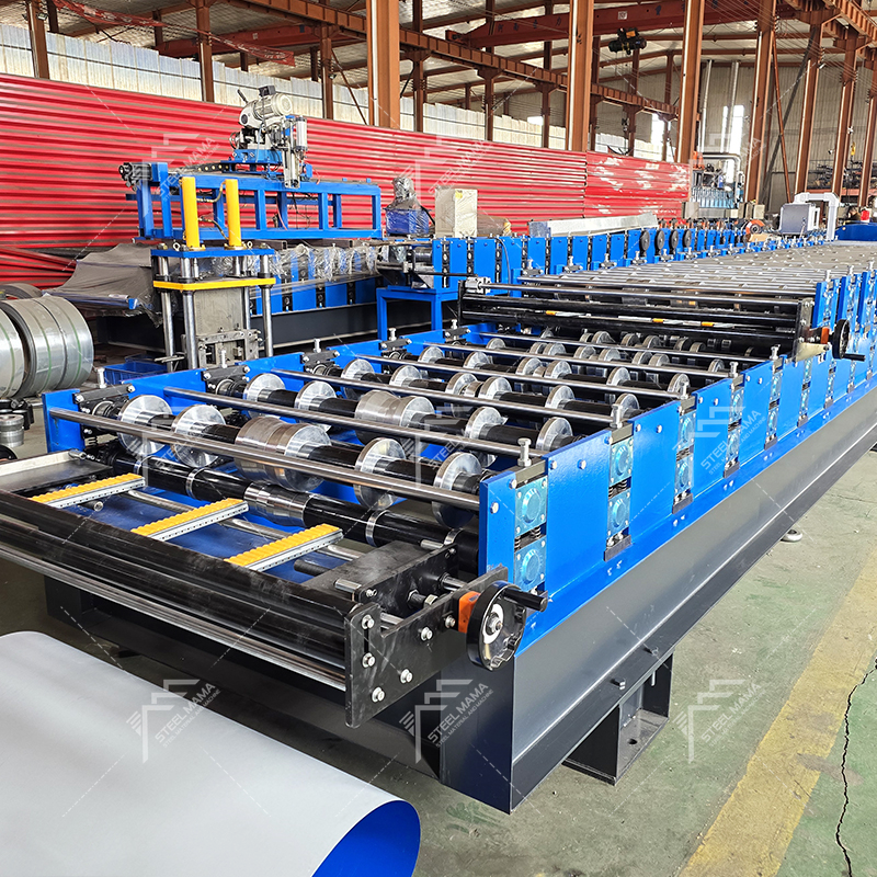 Serbia Popular Full Automatic 1100 Trapezoidal And 976 Trapezoidal Double Layer Sheet Forming Machine