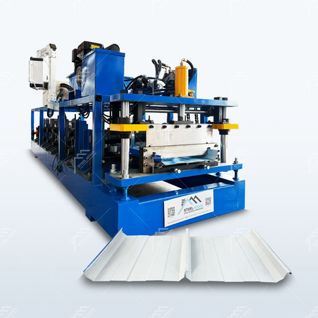 Mexico Popular High Speed KR18 Standing Seam Roof Sheet Roll Forming Machine