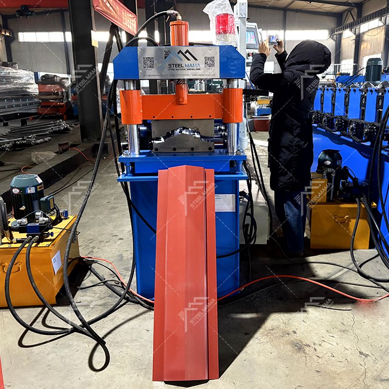 America Popular High Quality Automatic Color Steel Ridge Capping Roof Panel Roll Forming Machine