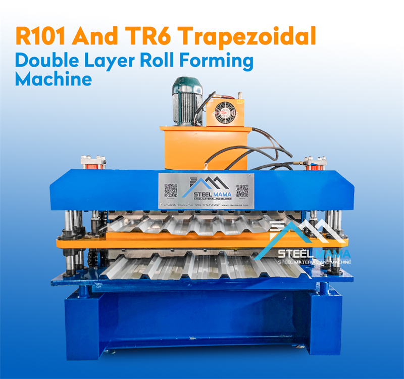 double roofing sheet making machine