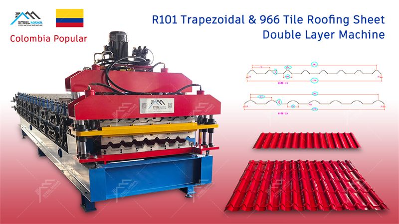 double layer glazed tile making machine