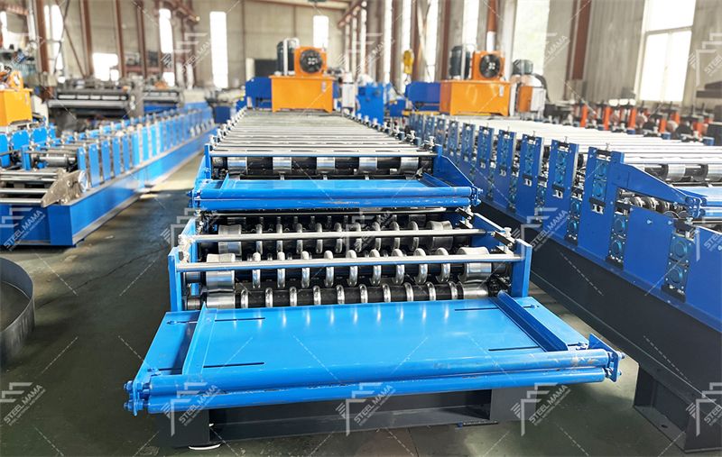 metal double laye roof panel machine